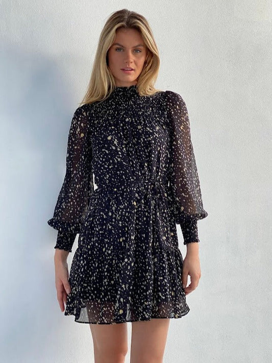 Speckle Print Party Dress