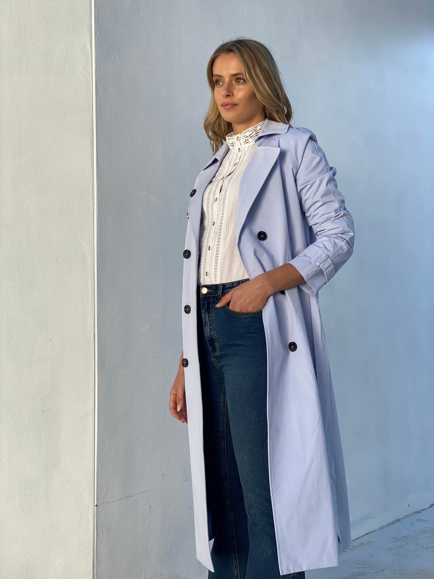 Long-Lined Trench Coat