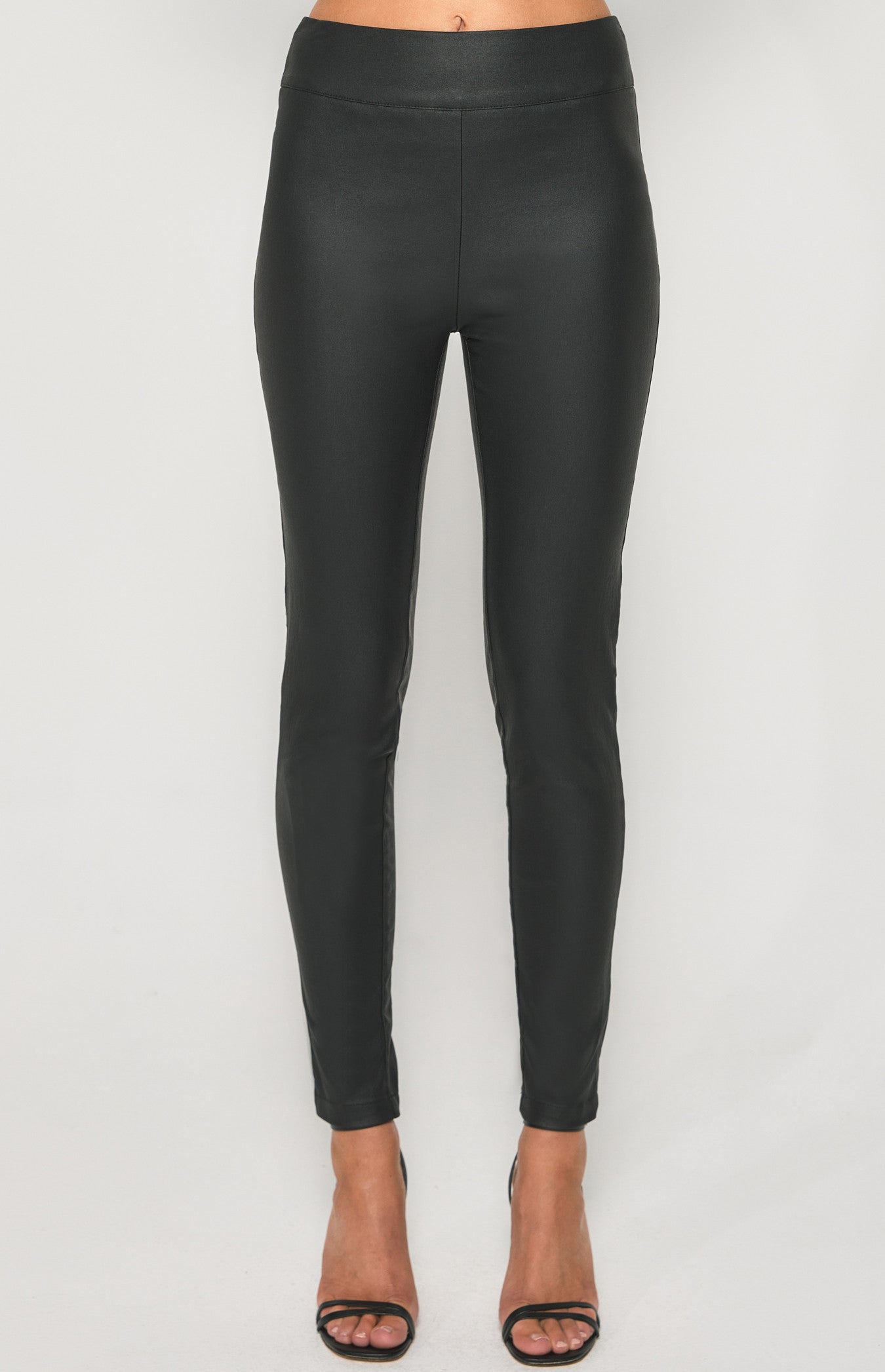 High Waisted Faux Leather Leggings