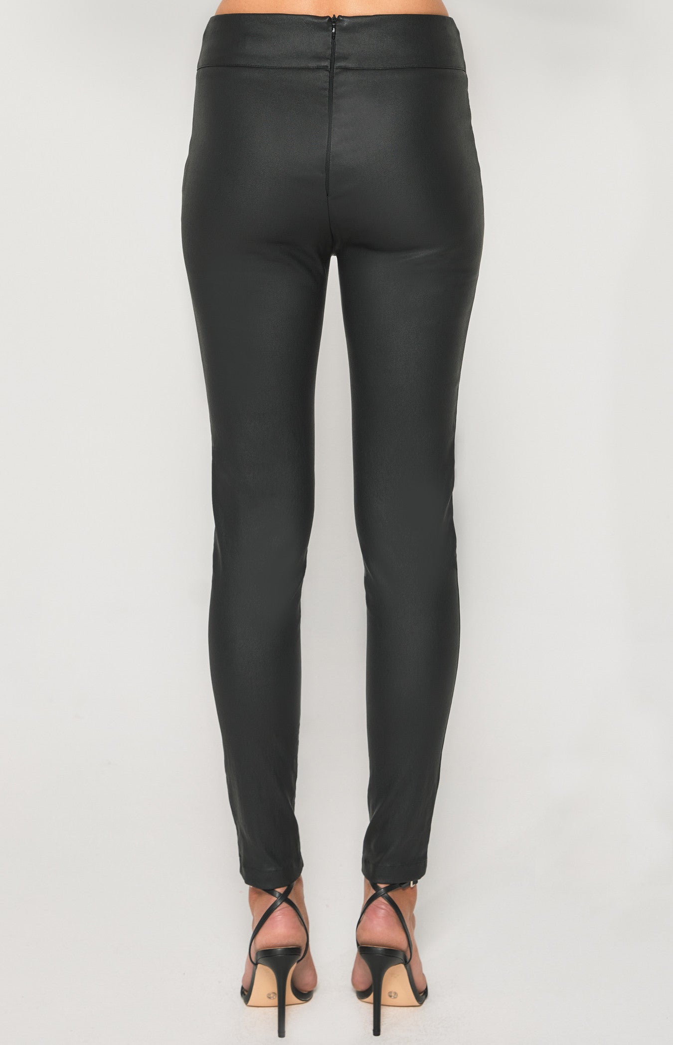 High Waisted Faux Leather Leggings